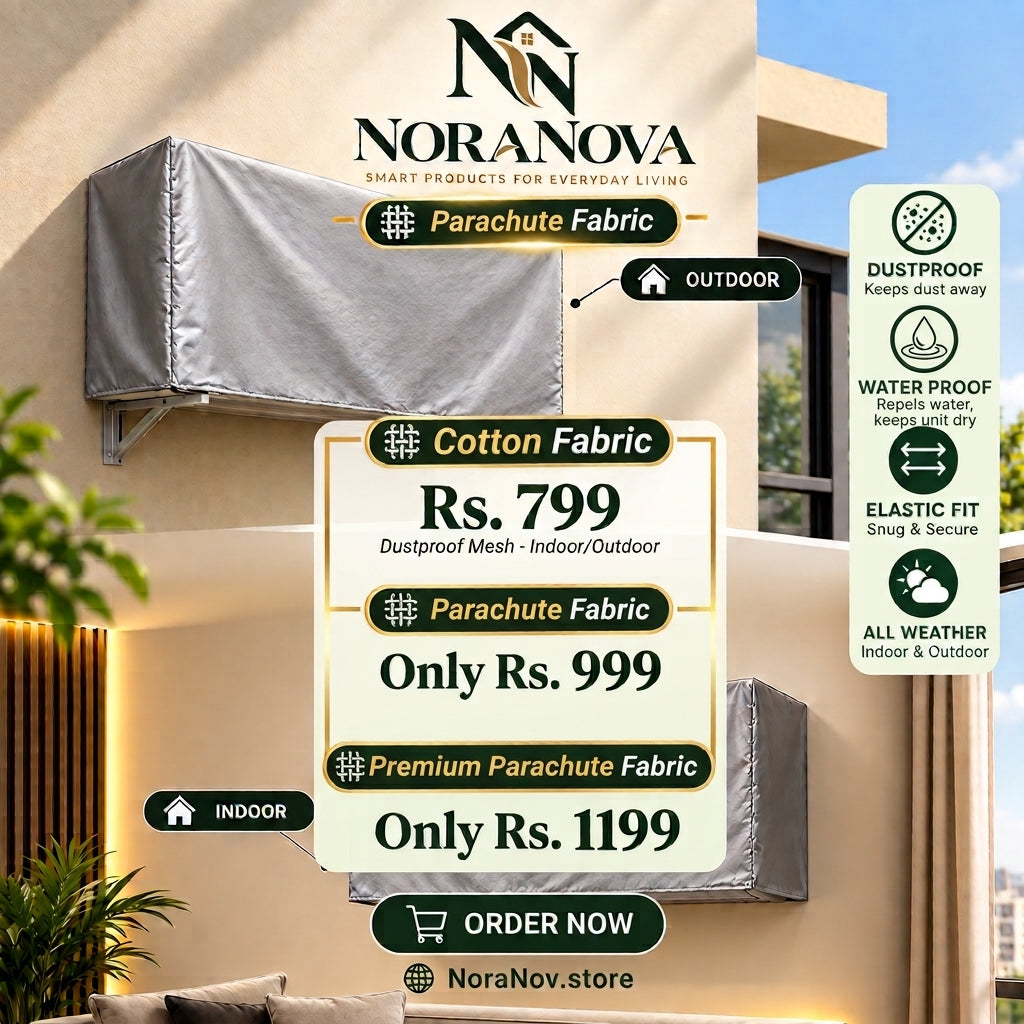 Premium Quality Parachute AC Indoor & Outdoor Cover - Dustproof & WaterProof 100%